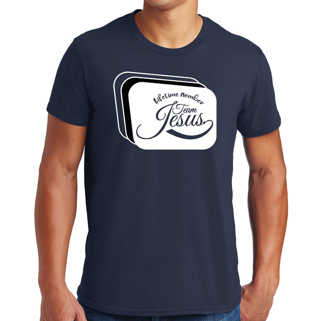 Mens Graphic T-shirt Lifetime Member Team Jesus - Mens | T-Shirts