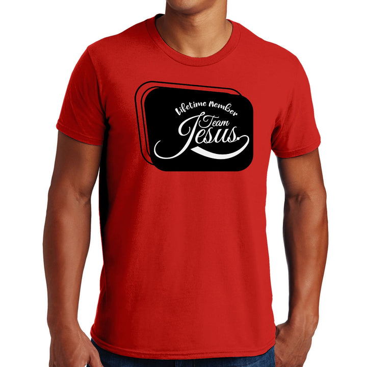 Mens Graphic T-shirt Lifetime Member Team Jesus - Mens | T-Shirts