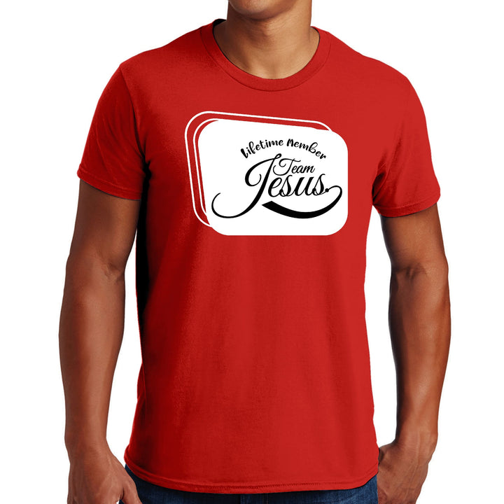 Mens Graphic T-shirt Lifetime Member Team Jesus - Mens | T-Shirts