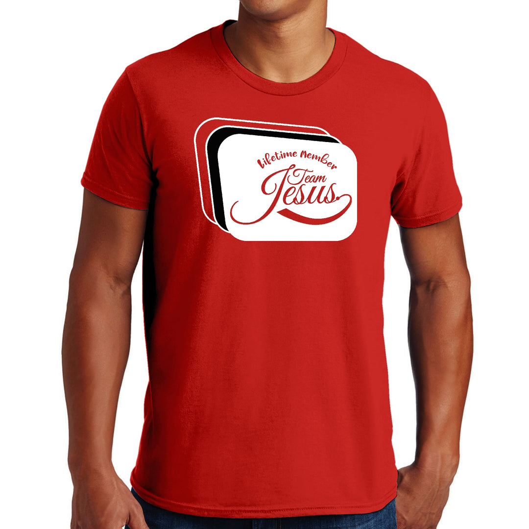 Mens Graphic T-shirt Lifetime Member Team Jesus - Mens | T-Shirts