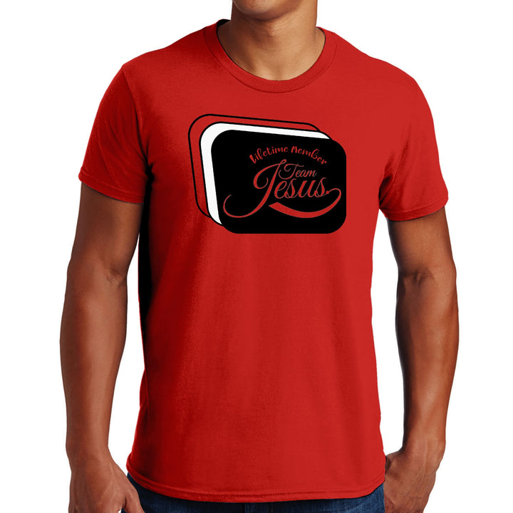 Mens Graphic T-shirt Lifetime Member Team Jesus - Mens | T-Shirts