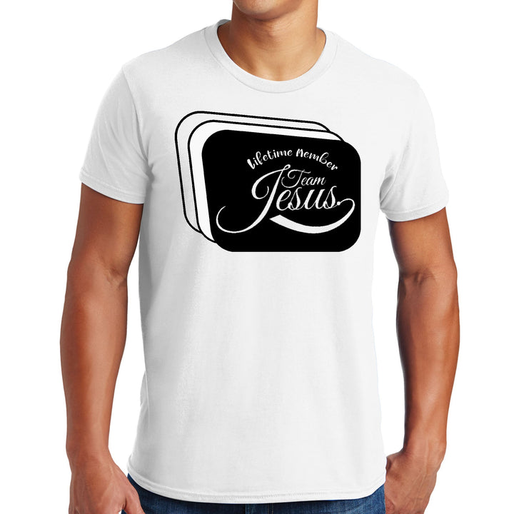 Mens Graphic T-shirt Lifetime Member Team Jesus - Mens | T-Shirts