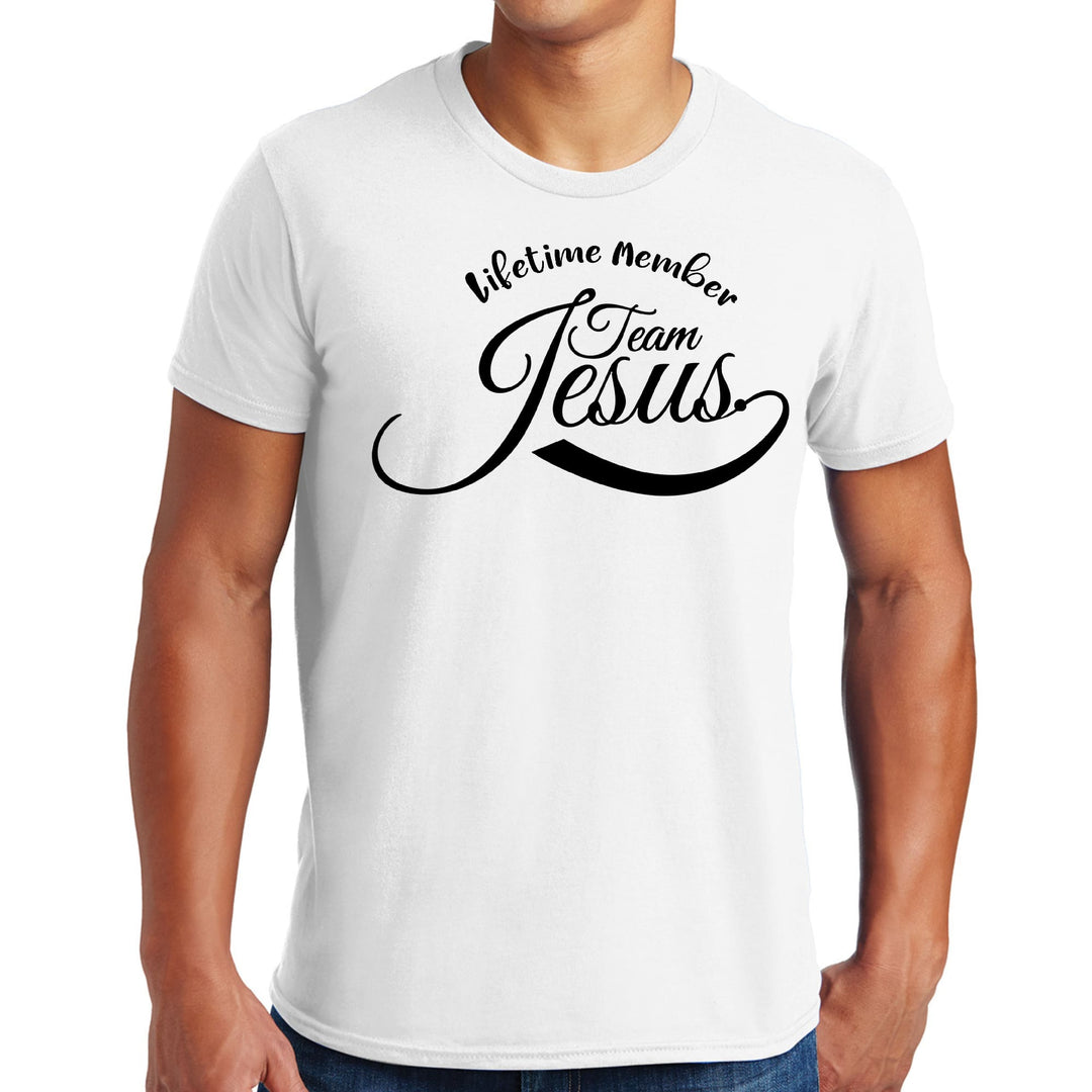 Mens Graphic T-shirt Lifetime Member Team Jesus - Mens | T-Shirts