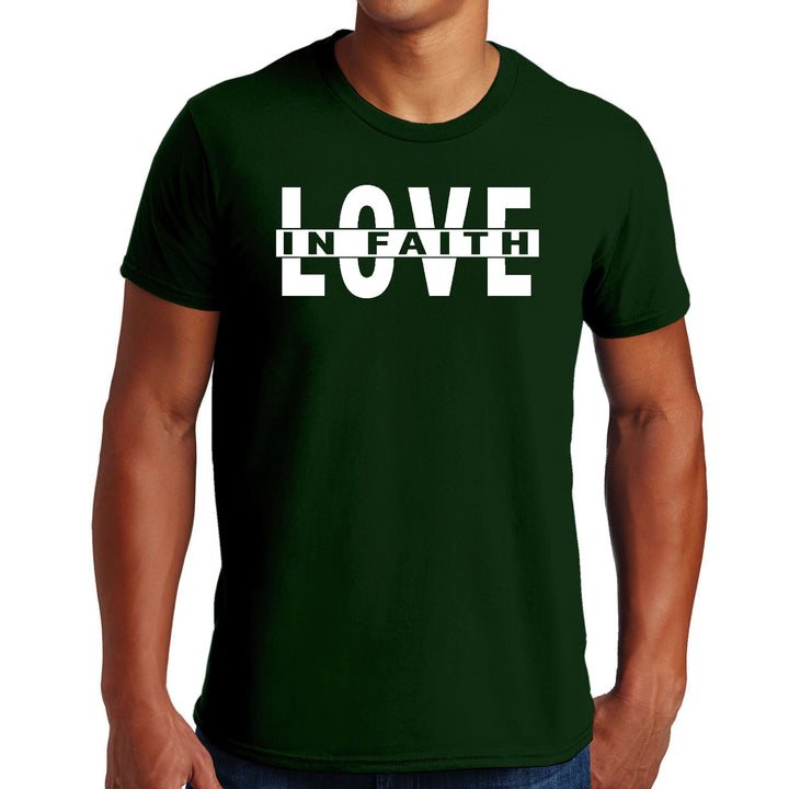 Mens Graphic T-shirt Love in Faith - Mens | T-Shirts