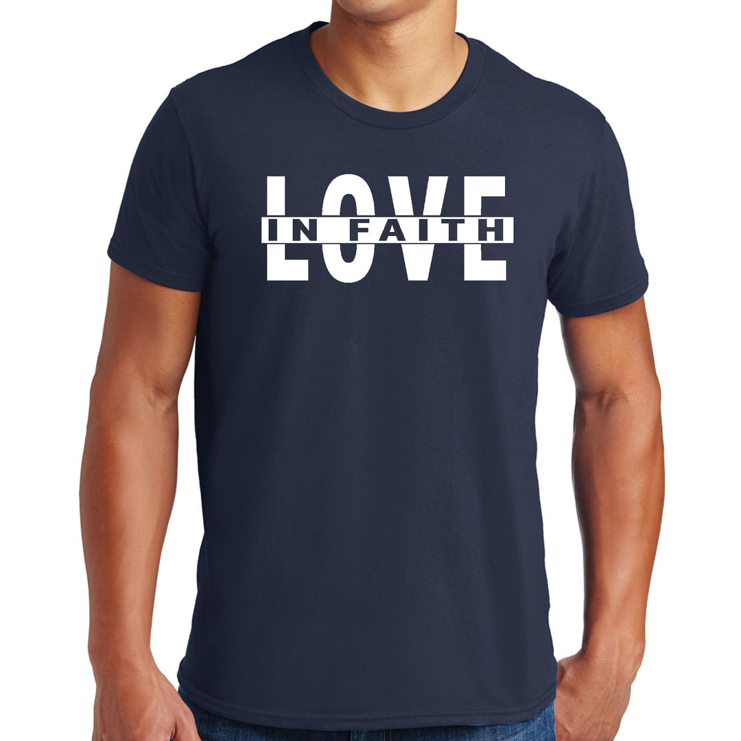 Mens Graphic T-shirt Love in Faith - Mens | T-Shirts