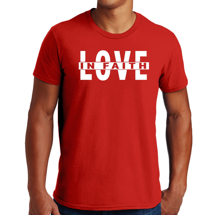 Mens Graphic T-shirt Love in Faith - Mens | T-Shirts