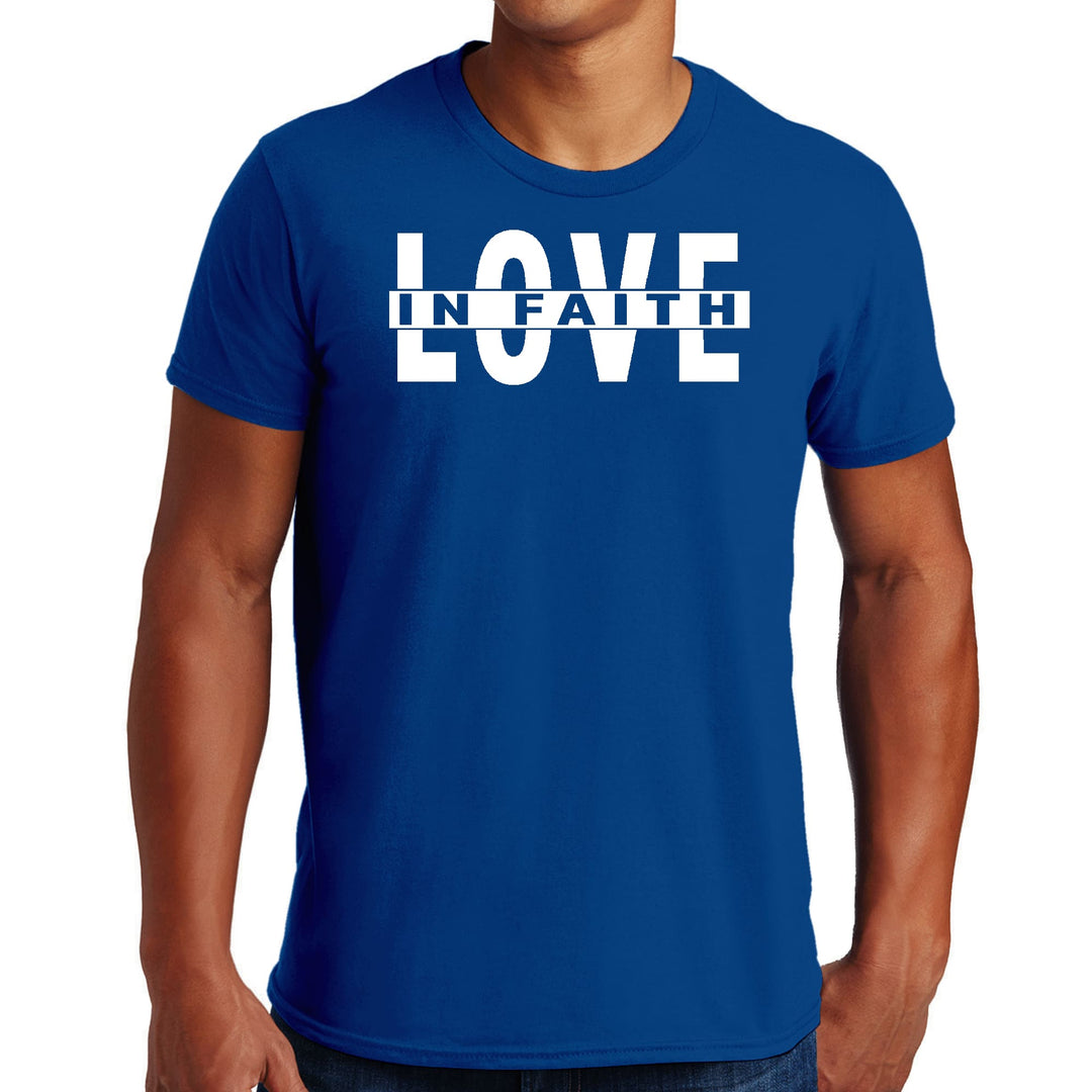 Mens Graphic T-shirt Love in Faith - Mens | T-Shirts