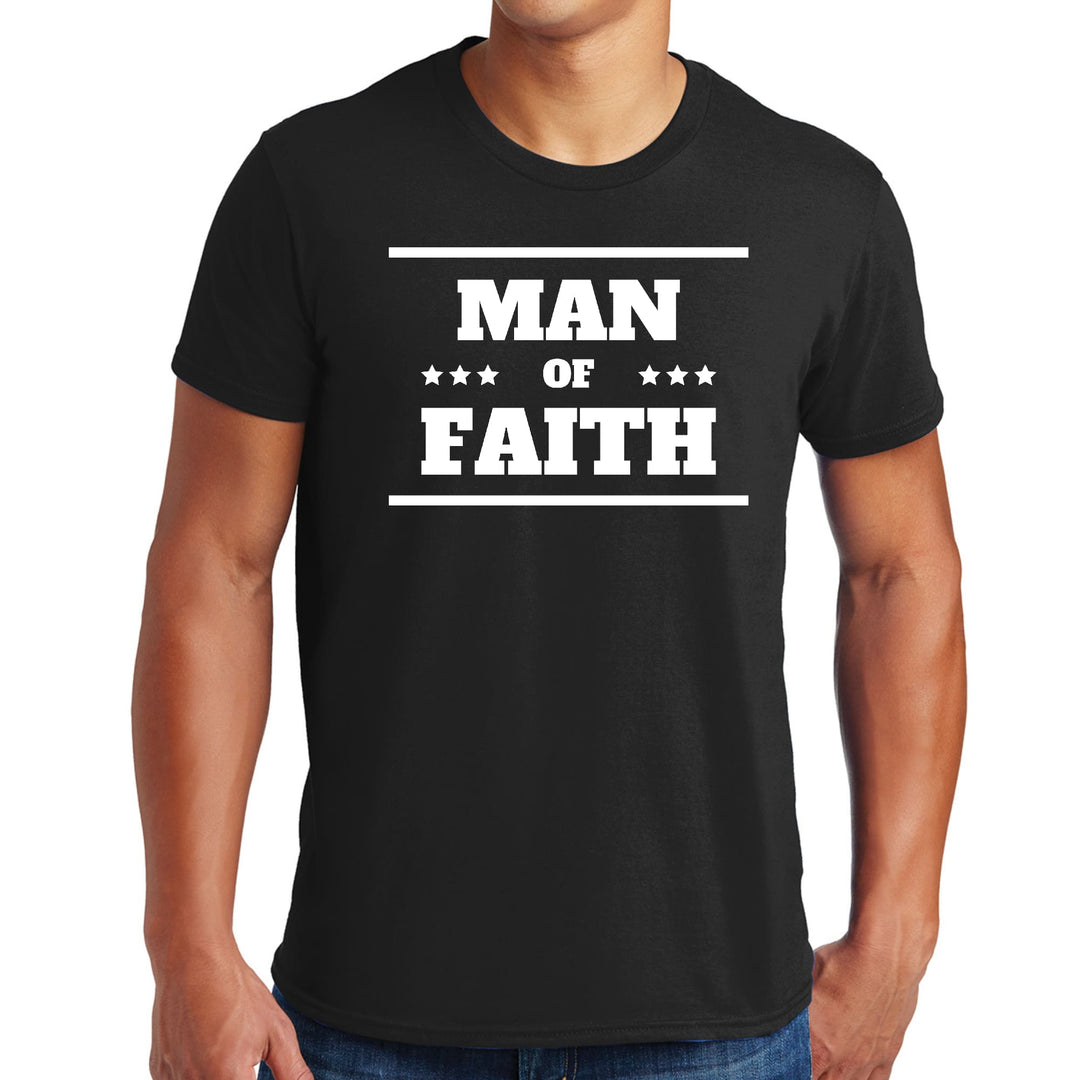 Mens Graphic T-shirt Man of Faith - Mens | T-Shirts