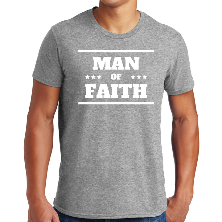 Mens Graphic T-shirt Man of Faith - Mens | T-Shirts