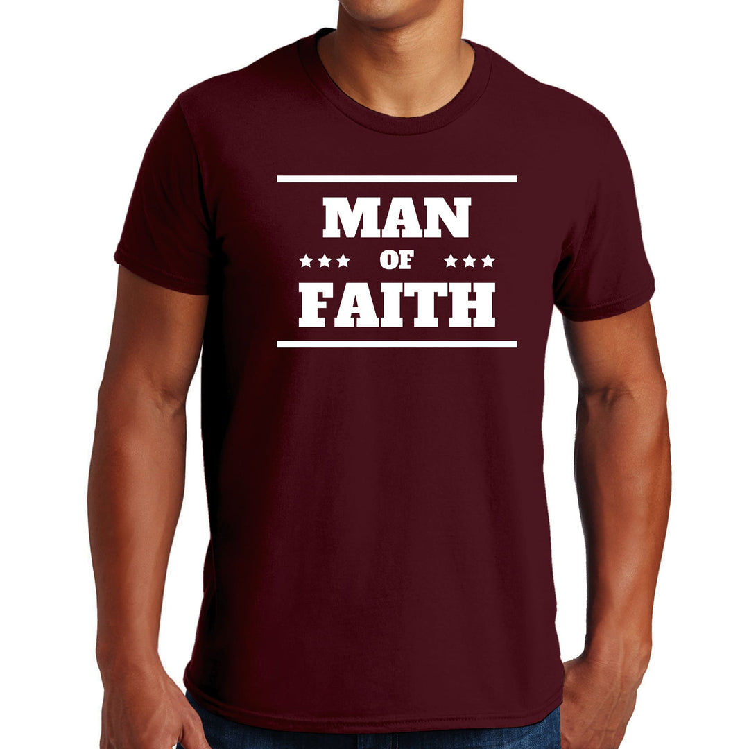 Mens Graphic T-shirt Man of Faith - Mens | T-Shirts