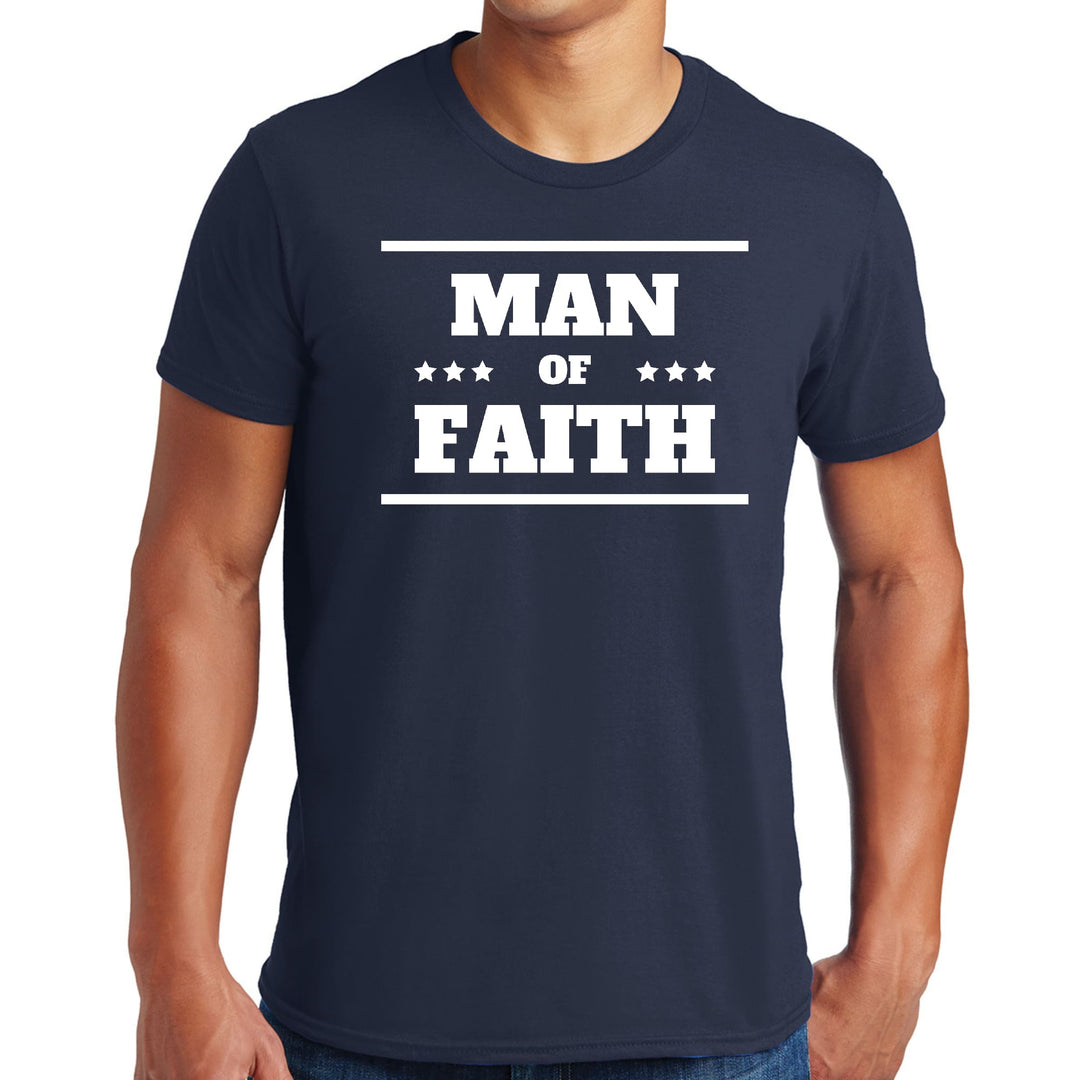 Mens Graphic T-shirt Man of Faith - Mens | T-Shirts