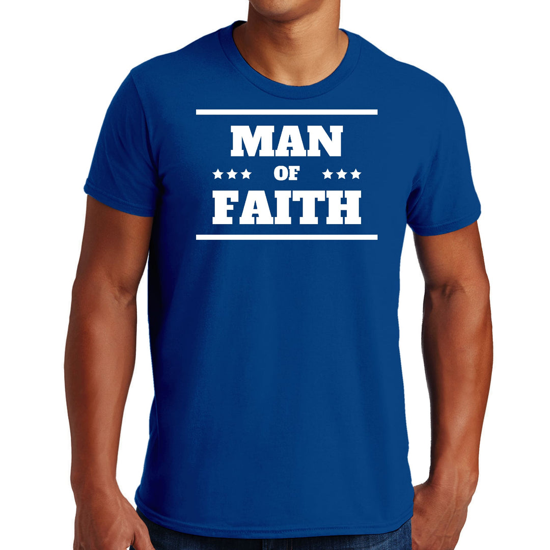 Mens Graphic T-shirt Man of Faith - Mens | T-Shirts