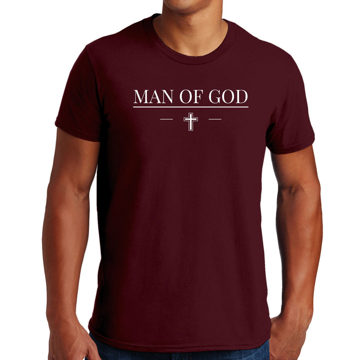 Mens Graphic T-shirt Man of God Print - Mens | T-Shirts