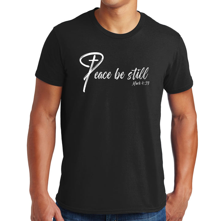 Mens Graphic T-shirt Peace be Still - Mens | T-Shirts