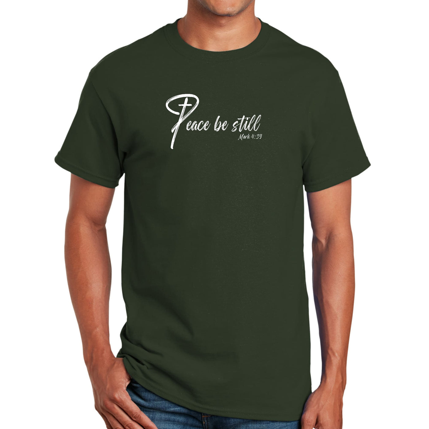 Mens Graphic T-shirt Peace Be Still - Mens | T-Shirts