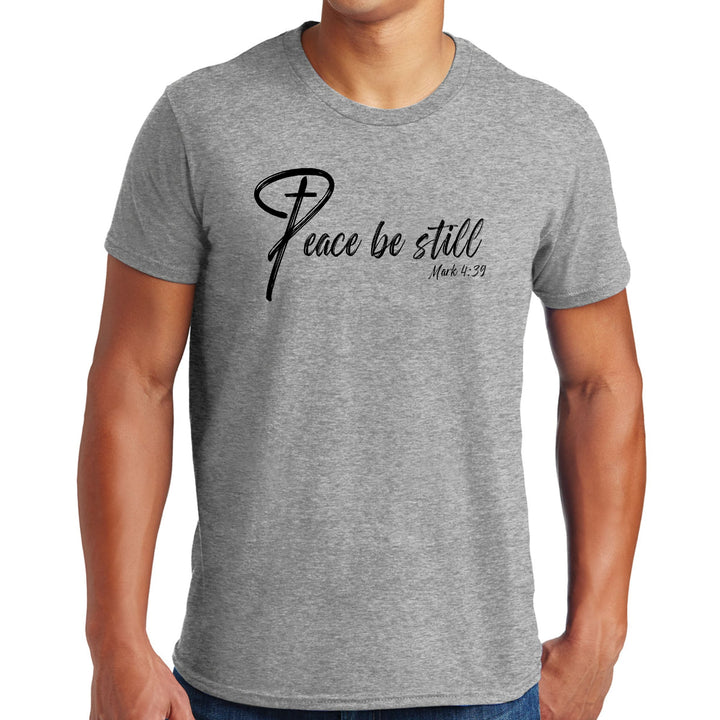 Mens Graphic T-shirt Peace be Still - Mens | T-Shirts