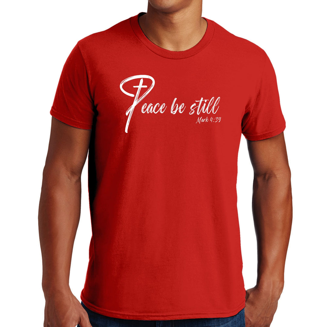 Mens Graphic T-shirt Peace be Still - Mens | T-Shirts