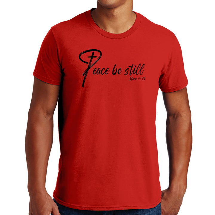 Mens Graphic T-shirt Peace be Still - Mens | T-Shirts