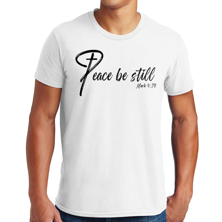 Mens Graphic T-shirt Peace be Still - Mens | T-Shirts