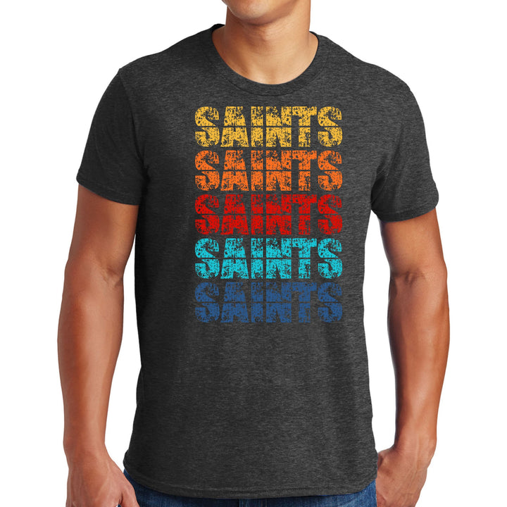 Mens Graphic T-shirt Saints Colorful Art Illustration - Mens | T-Shirts