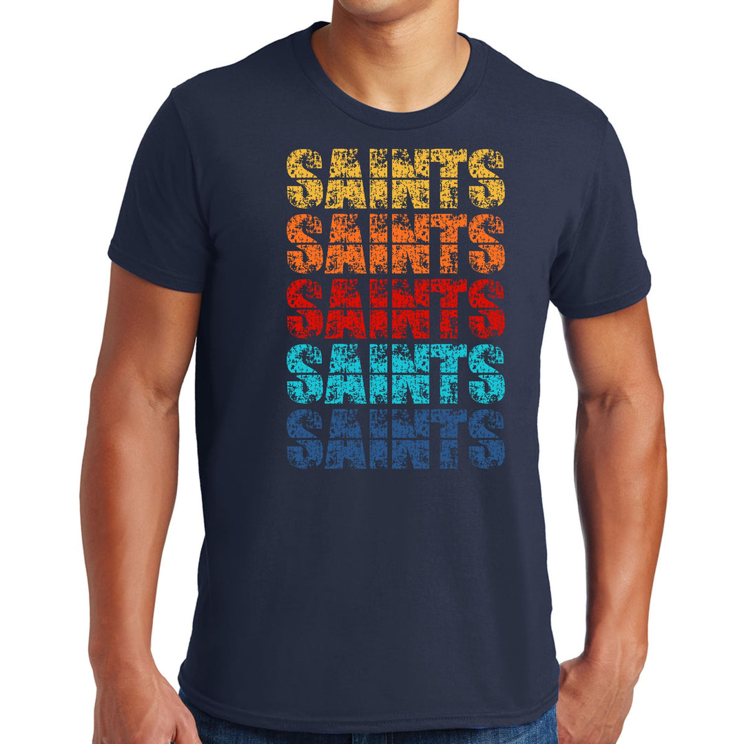 Mens Graphic T-shirt Saints Colorful Art Illustration - Mens | T-Shirts