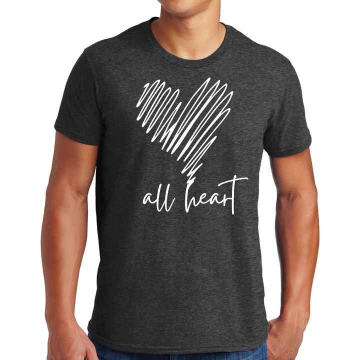 Mens Graphic T-shirt Say it Soul - All Heart Line Art Print - Mens | T-Shirts