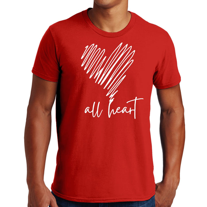 Mens Graphic T-shirt Say it Soul - All Heart Line Art Print - Mens | T-Shirts