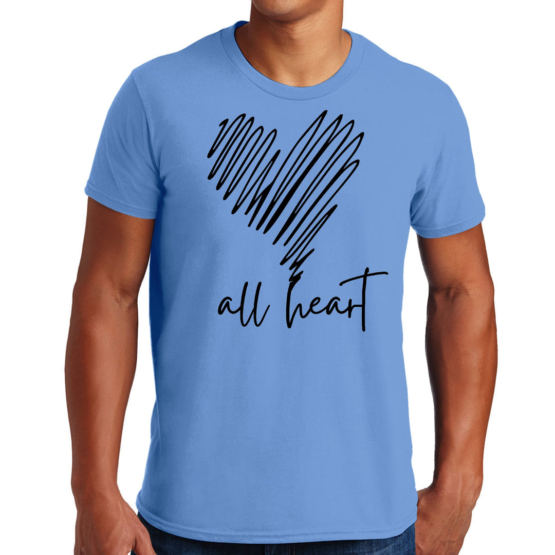 Mens Graphic T-shirt Say it Soul All Heart Line Art - Mens | T-Shirts