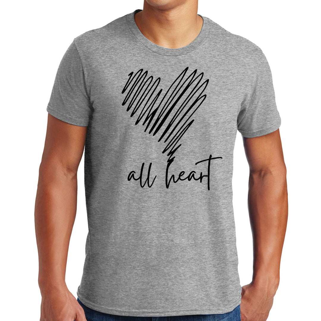 Mens Graphic T-shirt Say it Soul All Heart Line Art - Mens | T-Shirts