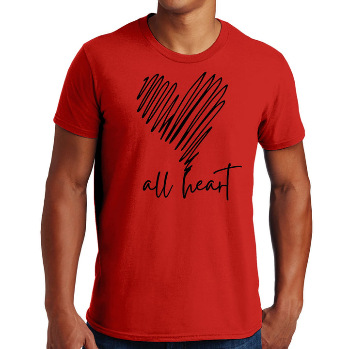 Mens Graphic T-shirt Say it Soul All Heart Line Art - Mens | T-Shirts