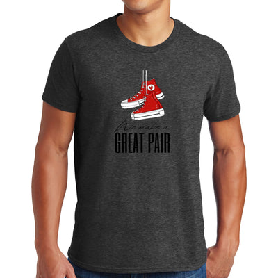 Mens Graphic T-shirt Say It Soul We Make a Great Pair Black - Mens | T-Shirts