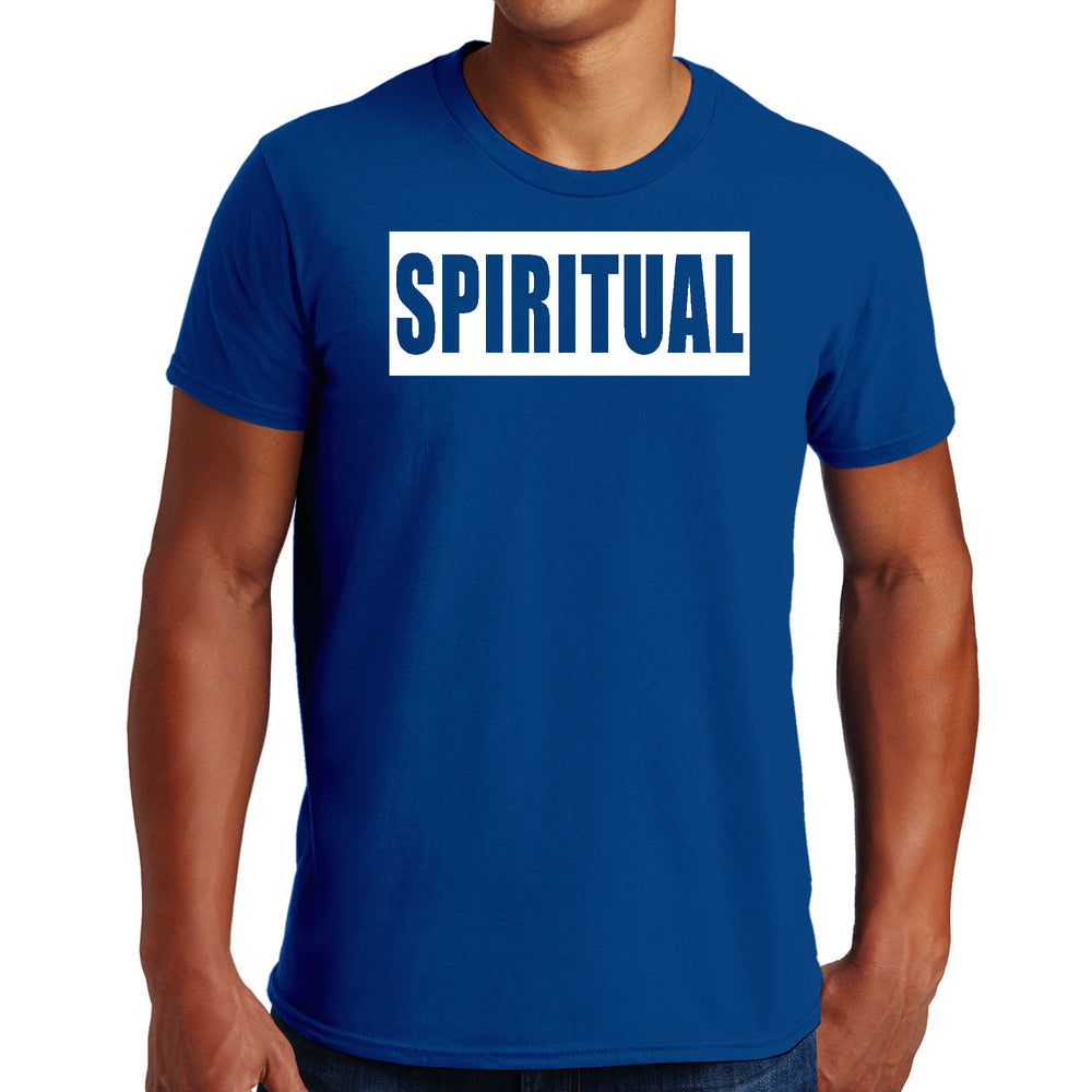 Mens Graphic T-shirt Spiritual White Colorblock Illustration - Mens | T-Shirts