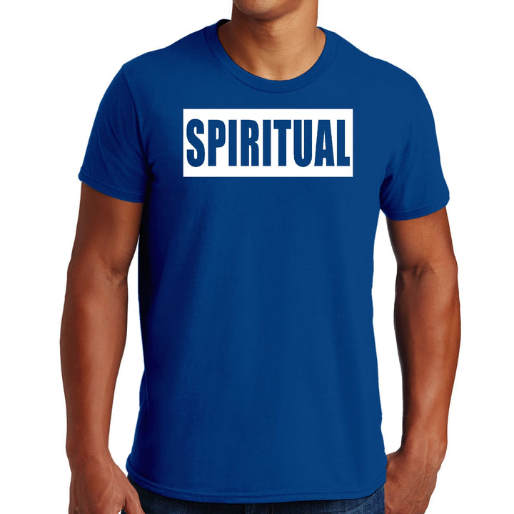 Mens Graphic T-shirt Spiritual White Colorblock Illustration - Mens | T-Shirts