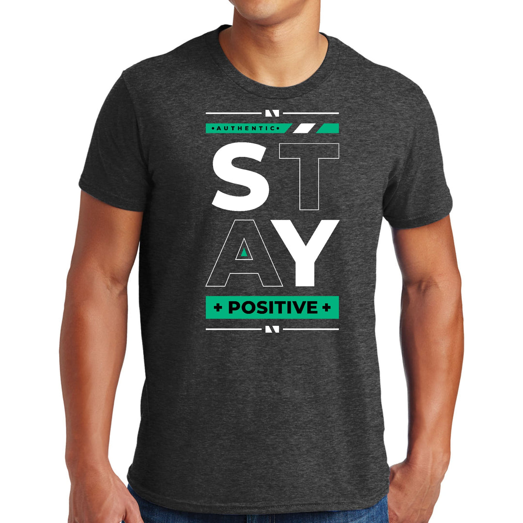 Mens Graphic T-shirt Stay Positive - Mens | T-Shirts