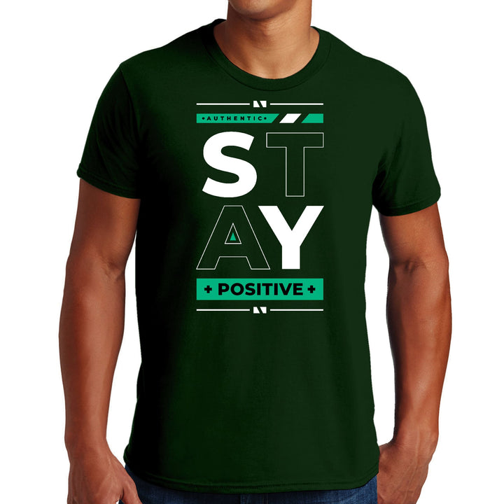 Mens Graphic T-shirt Stay Positive - Mens | T-Shirts