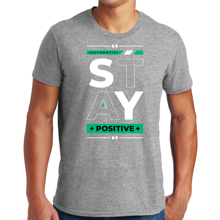 Mens Graphic T-shirt Stay Positive - Mens | T-Shirts