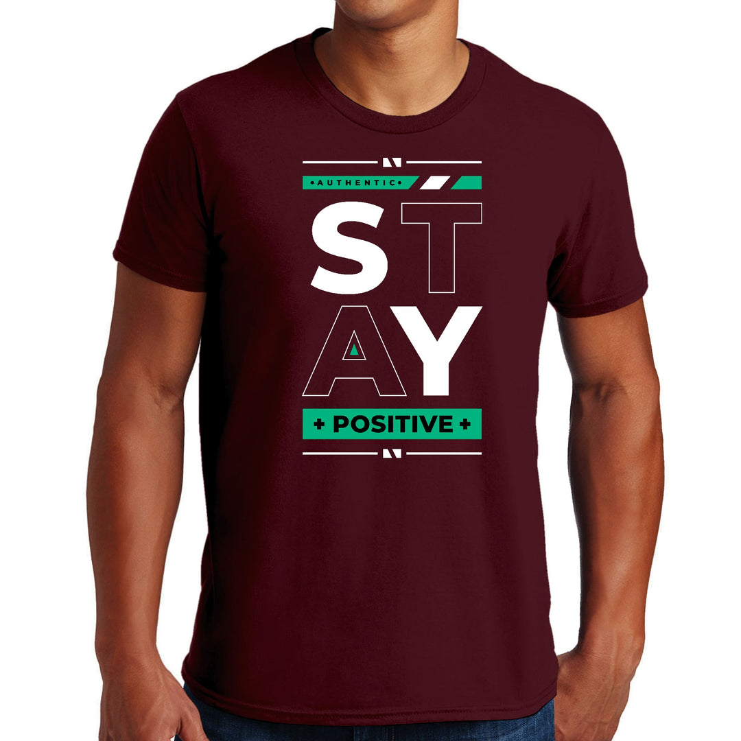 Mens Graphic T-shirt Stay Positive - Mens | T-Shirts