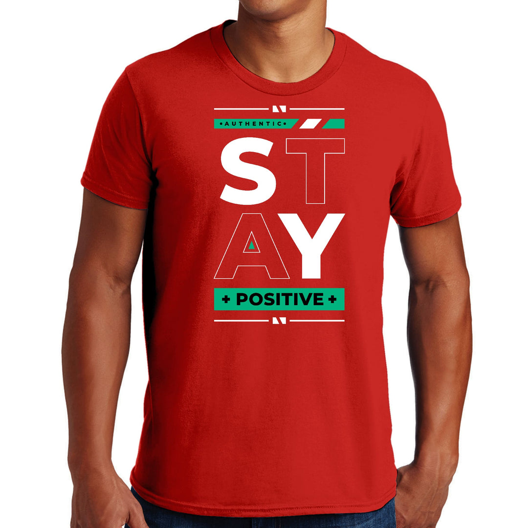 Mens Graphic T-shirt Stay Positive - Mens | T-Shirts