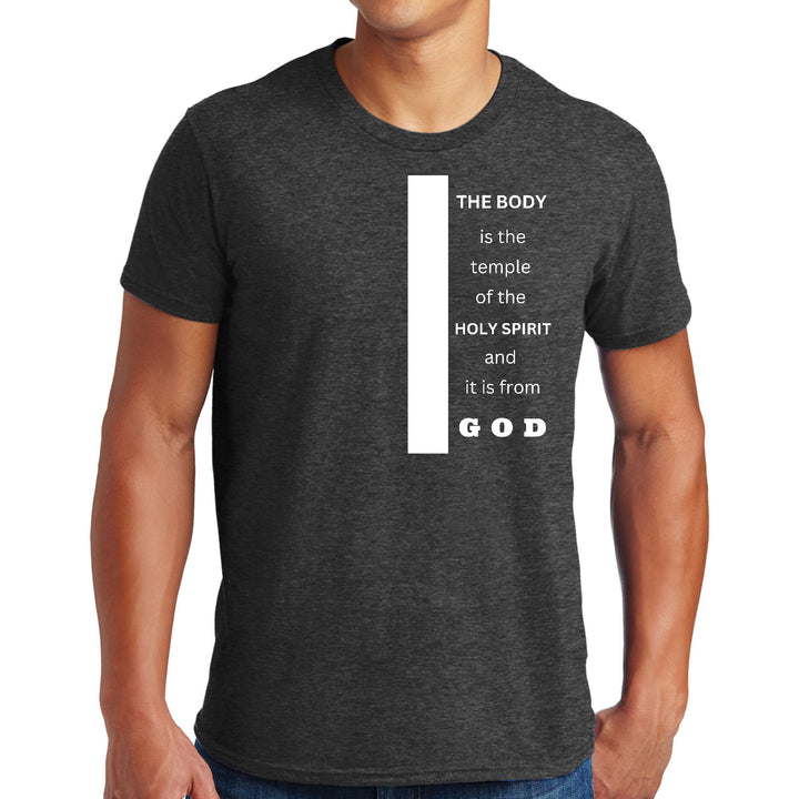 Mens Graphic T-shirt the Body is the Temple of the Holy Spirit - Mens | T-Shirts