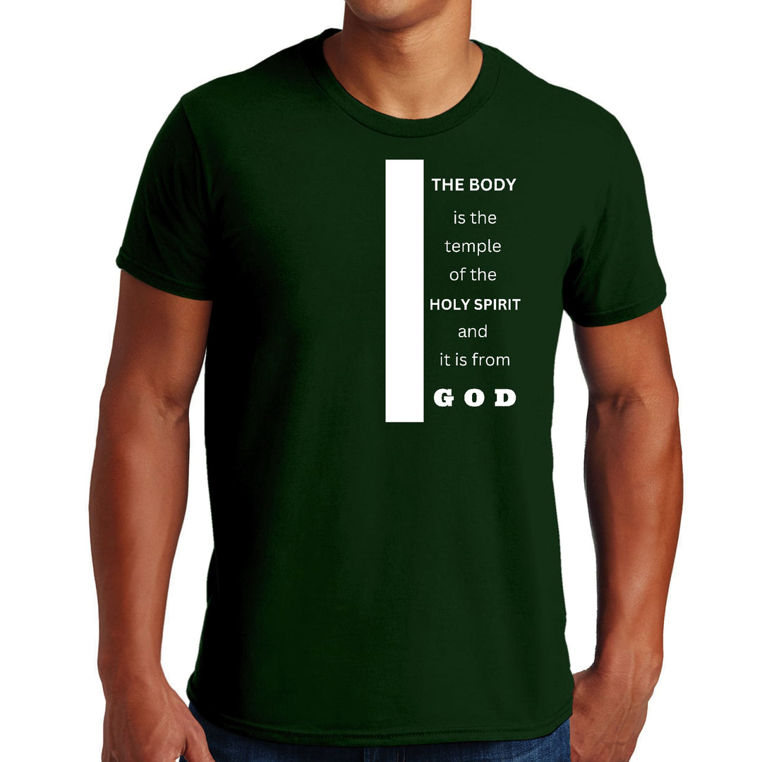 Mens Graphic T-shirt the Body is the Temple of the Holy Spirit - Mens | T-Shirts