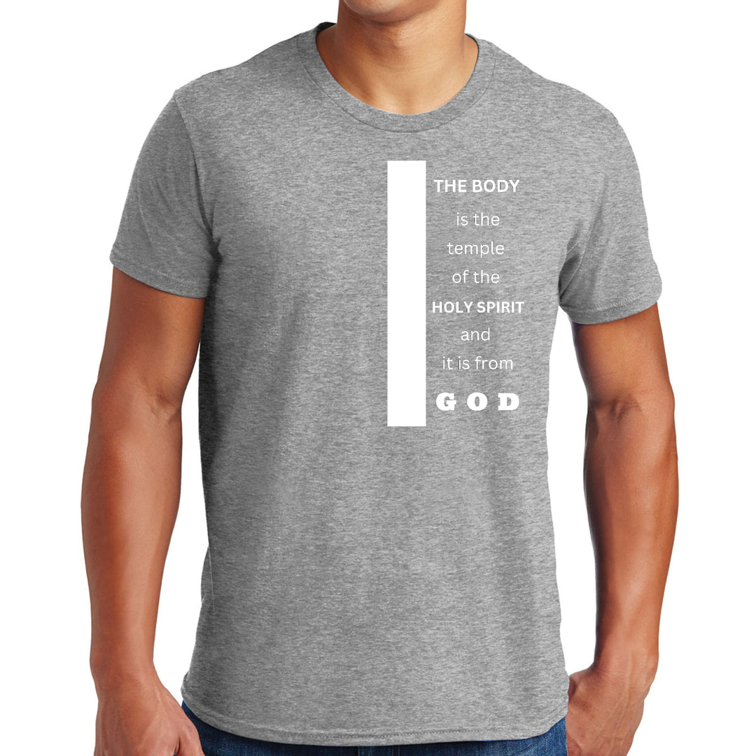 Mens Graphic T-shirt the Body is the Temple of the Holy Spirit - Mens | T-Shirts