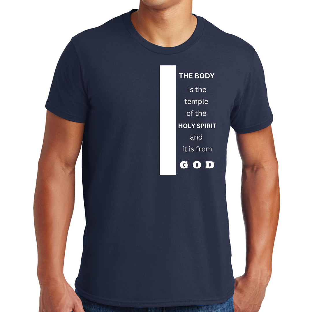 Mens Graphic T-shirt the Body is the Temple of the Holy Spirit - Mens | T-Shirts