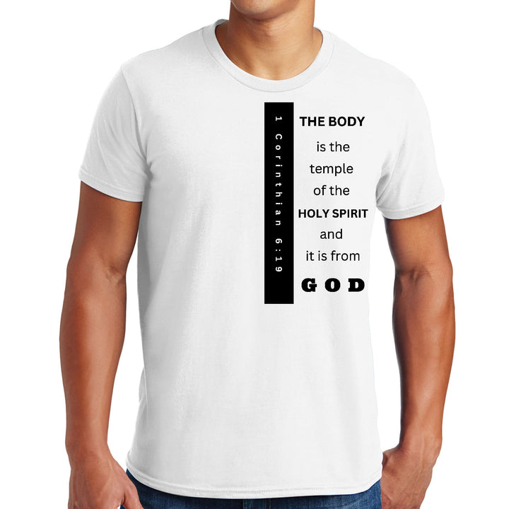 Mens Graphic T-shirt the Body is the Temple Print - Mens | T-Shirts