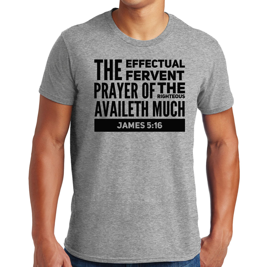 Mens Graphic T-shirt the Effectual Fervent Prayer Print - Mens | T-Shirts