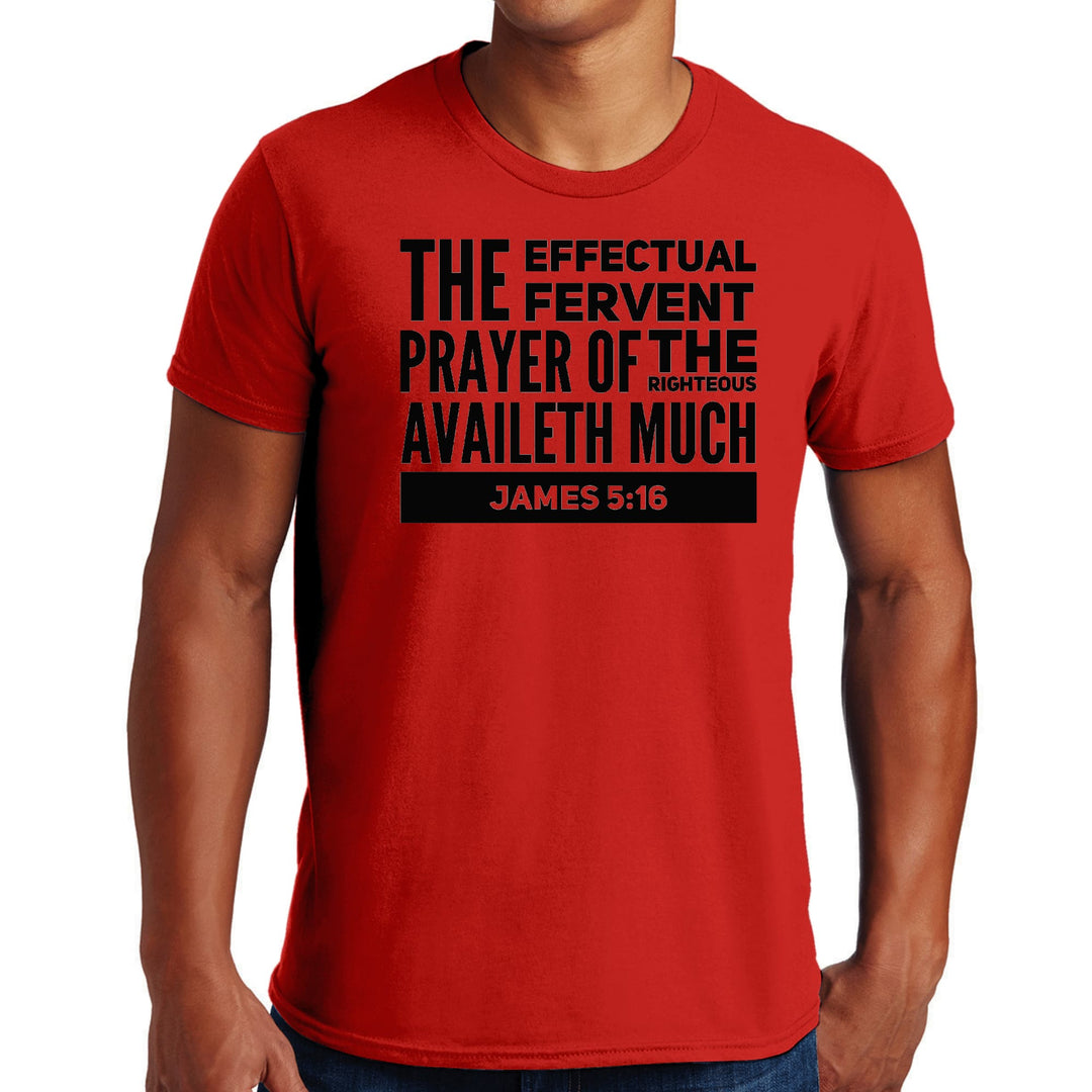 Mens Graphic T-shirt the Effectual Fervent Prayer Print - Mens | T-Shirts