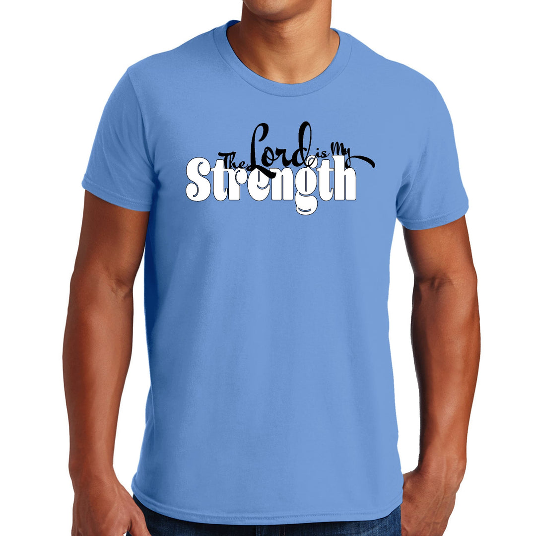 Mens Graphic T-shirt the Lord is my Strength Print - Mens | T-Shirts