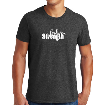 Mens Graphic T-shirt The Lord Is My Strength Print - Mens | T-Shirts