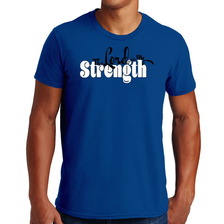 Mens Graphic T-shirt the Lord is my Strength Print - Mens | T-Shirts