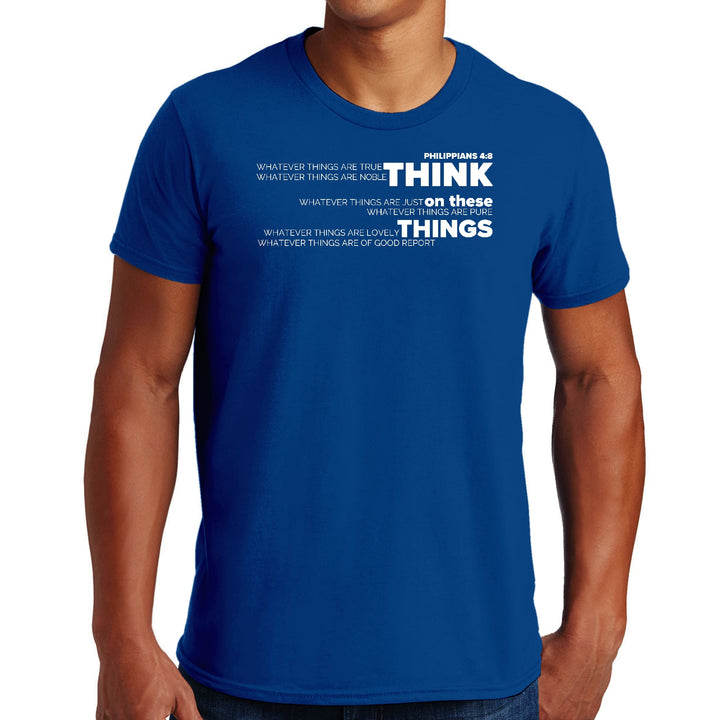 Mens Graphic T-shirt Think on these Things - Mens | T-Shirts