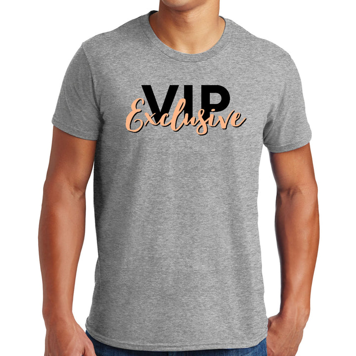 Mens Graphic T-shirt Vip Exclusive Black and Beige - Affirmation - Mens